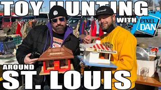 TOY HUNTING with Pixel Dan around St. Louis | Belleville Flea Market and Local Toy Shops!