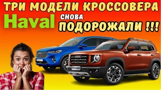 На кроссоверы Haval F7, Haval F7x и Haval Dargo цены изменились в сторону увеличения