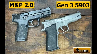 Smith & Wesson M&P 2 0 vs Gen 3 Model 5903 : Old vs New