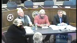 Scituate Board of Health Meeting January 7th 2013