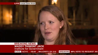MPs back Brexit delay - Maddy Thimont Jack, BBC News