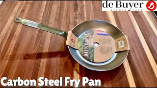 How I Season My Carbon Steel Fry Pan | De Buyer Mineral B|