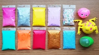 Making Crunchy Slime with Bags - ASMR Slime Videos #2