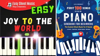 Joy to the World - Piano Tutorial for Beginners I Easy Sheet Music PDF I SLOW