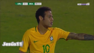 Neymar vs Uruguay (Away) • 2018 World Cup  Qualifiers • 23/3/17 [HD]