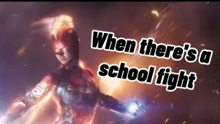 When there's a fight at school (Superhero edition)