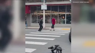 Intense interaction between officer and violent suspect caught on camera
