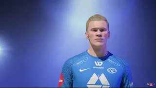 I made Albert Braut Tjaland (Erling Haaland's cousin) face on FIFA