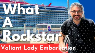 Rockstar Embarkation - Virgin Voyages Sweet Aft Suite FULL Room Tour - Valiant Lady 11009A