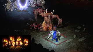 Diablo 2 Resurrected - DURIEL Boss Fight (Necromancer)