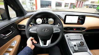 New Hyundai Santa Fe  Hybrid 2021 Test Drive Review POV