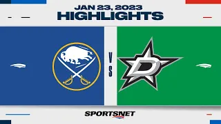 NHL Highlights | Sabres vs. Stars - January 23, 2023