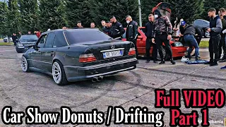 Drift Donuts Vore Tirana Albania Meeting Car Show Part 1