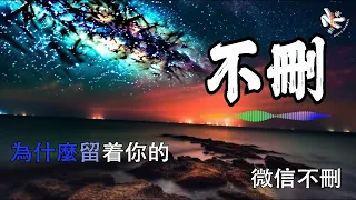 【4K抖音热门】📵 不刪 - 井朧 📵 【高音质】 Bu Shan Lyrics 歌词【為什麼留着你的微信不刪?  為什麼當初説好的話不算?】【动态歌词】【赖K歌】【KARAOKE】