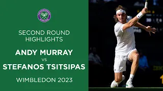 Two-Day Epic: Andy Murray vs Stefanos Tsitsipas | Second Round Highlights | Wimbledon 2023