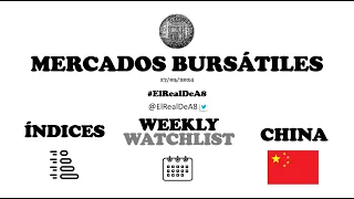 Mercados Bursátiles #Índices #WeeklyWatchlist #China #SP500 #NASDAQ #DAX40 #IBEX35 #Inversión #Bolsa