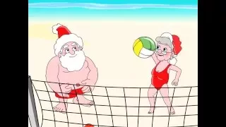 Santa Claus Elf Volleyball 2D Christmas Animation