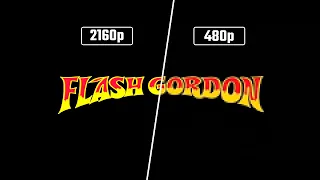 Flash Gordon Opening Sequence Comparison I 2160p VS 480p