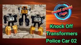 Knock Off / Bootleg Transformers Police Car 2 Robot Toy Showcase