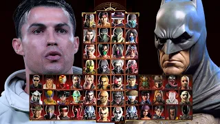 Mortal Kombat 9 - CRISTIANO RONALDO & BATMAN - Expert Tag Ladder - Gameplay @(1080p) - 60ᶠᵖˢ ✔