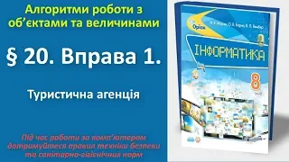 § 20. Вправа 1. Туристична агенція | 8 клас | Морзе