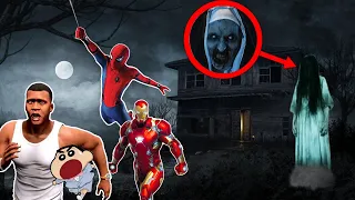 Franklin and Avengers Fight With EVIL GHOST in GTA 5..