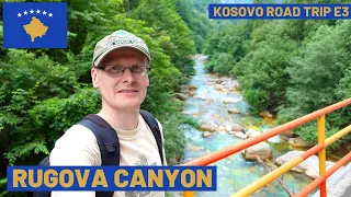 Driving the RUGOVA CANYON in the Accursed Mountains of KOSOVO