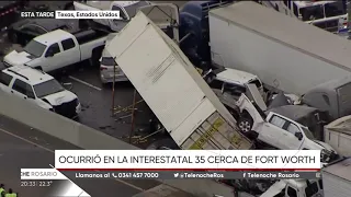 Ocho muertos en un choque en cadena de más de 100 autos y camiones en Texas