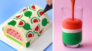 So Yummy Watermelon Cake Recipes | How to Make Easy Fruit Cake | Amazing Cake Decorating Tutorials