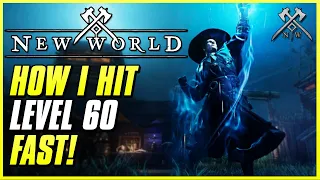 HOW I LEVELED TO 60 FAST! | New World 1-60 Leveling Guide | Tips & Tricks