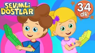 Oyuncak şarkısı 🏓 ve Sevimli Dostlar ile 36 Dakika Bebek Şarkıları | Adisebaba TV Kids Songs