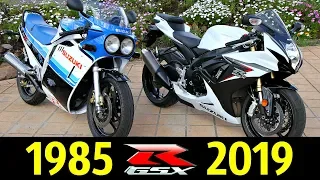 Suzuki GSX-R 750 - Эволюция (1985 - 2019) ! История Модели !