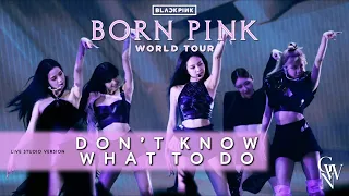 BLACKPINK - Don't Know What To Do (Live Studio Version) [Born Pink Tour]