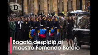 Bogotá despidió al maestro Fernando Botero