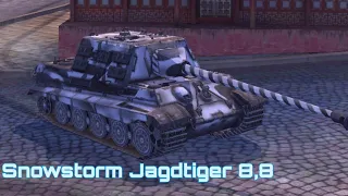 World of Tanks Blitz | Snowstorm Jagdtiger 8,8 cm | 3,5K Damage | 4 Kill | Mastery | Dynasty's Pearl