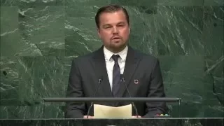 Leonardo DiCaprio, High-level Signature Ceremony for the Paris Agreement