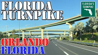 Florida Turnpike South - Orlando - Florida - 4K Highway Drive