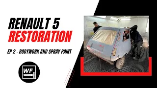 Renault 5 restoration project - Ep2 - Bodywork and spray painting