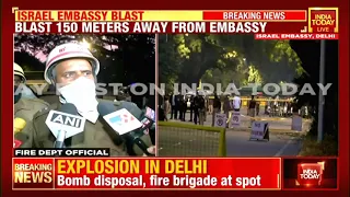 Blast Near Israeli Embassy In Delhi: Fire Department Official Speaks From Protest Site