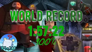 Harry Potter and the Philosopher's Stone [PS1] 100% Speedrun World Record - 1:57:52