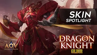 Gildur Dragon Knight Skin Spotlight - Garena AOV (Arena of Valor)