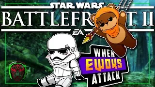 Star Wars Battlefront 2 Funny Moments  - When Ewoks Attack!!