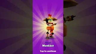 I unlocked Monkbot on Subway Surfers!!