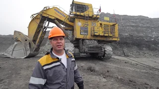 Работа на экскаваторе Komatsu PC 4000