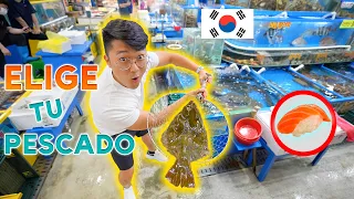 ¡¡MERCADO DE MARISCOS EN COREA!! TODO preparado al INSTANTE