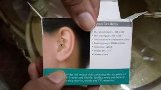 Axon K188 mini invisible Hearing aid unboxing. #hearingloss #earloop #hearingaids