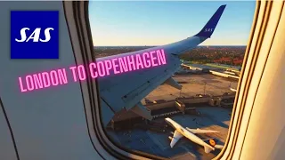 SAS  | London (EGLL) to Copenhagen (EKCH) | PMDG 737-800