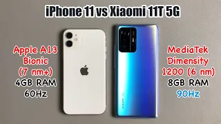 Xiaomi 11T 5G vs iPhone 11 SPEED TEST