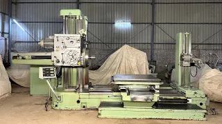TOS W100A Horizontal Boring Machine - with Facing Chuck and Tailstock