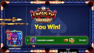 8 ball pool Doing TOP with 79821-POINTS in Round 2 of Chalk Fu Knockout Event-Purchase Gamer Avatar